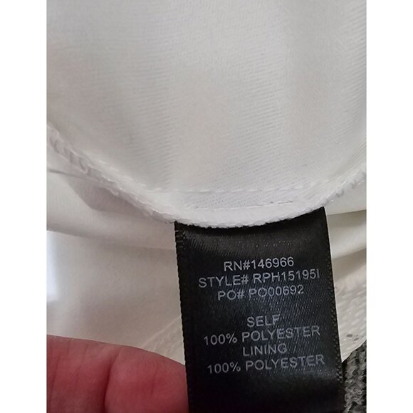 White Lace Sleeveless V-Neck Fit & Flare Dress Size 5 By Crystal Doll - Picture 7 of 12